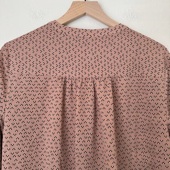 NWT Adrianna Papell Women Pink Tunic Blouse Longsleeve Work Going Out Size Large - Picture 7 of 10
